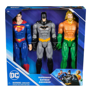 Conjunto 3 Bonecos Heróis Superman Batman Aquaman 004184 - Sunny