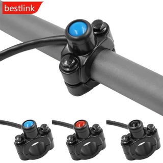 BESTLINK 22mm 7/8 " Interruptor Da Motocicleta Guiador Montar Chifre Farol Strobe Momentâneo Botão Acessórios Moto E9K1