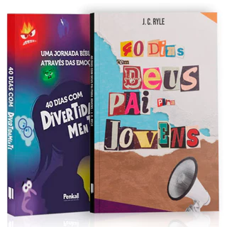 Kit 2 Livros - 40 Dias com Deus Pai Para Jovens: Uma Jornada de Fé e Coragem pelas Emoções