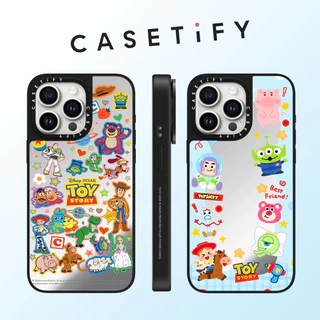 CASETIFY Cartoon Graffiti Cute Toys Espelho Rosto Capa De Telefone Para iPhone 16 Pro Max 15 Plus 14 ProMax 13 12Pro 11 À Prova De Choque Borda Macia Protetora Rígida