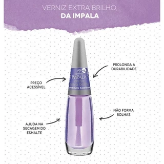 Esmate Impala verniz extra brilho 7,5ml
