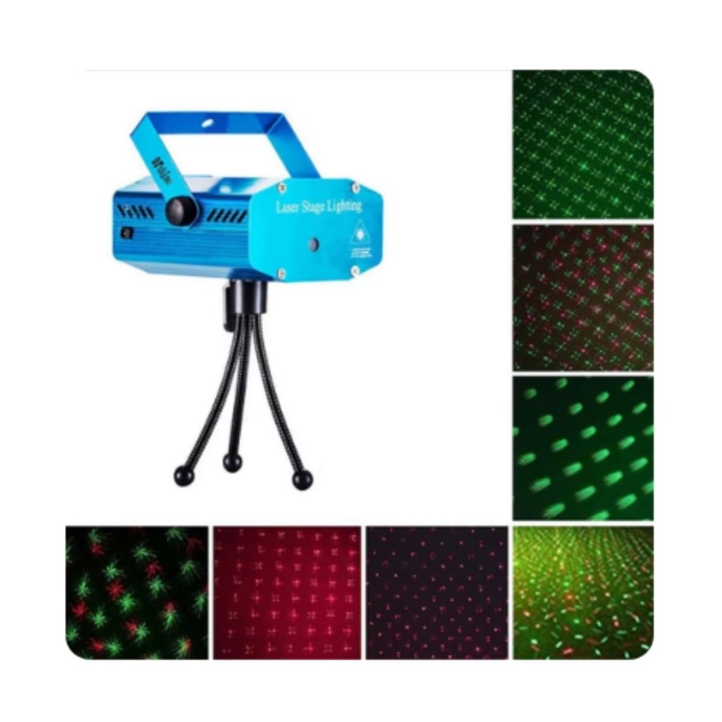 Mini Laser Projetor Holografico Luz LED Modelo Natalino