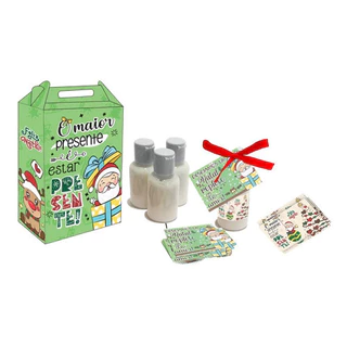 Kit 30 Caixinhas Natal Lembrancinha Mini Hidratante