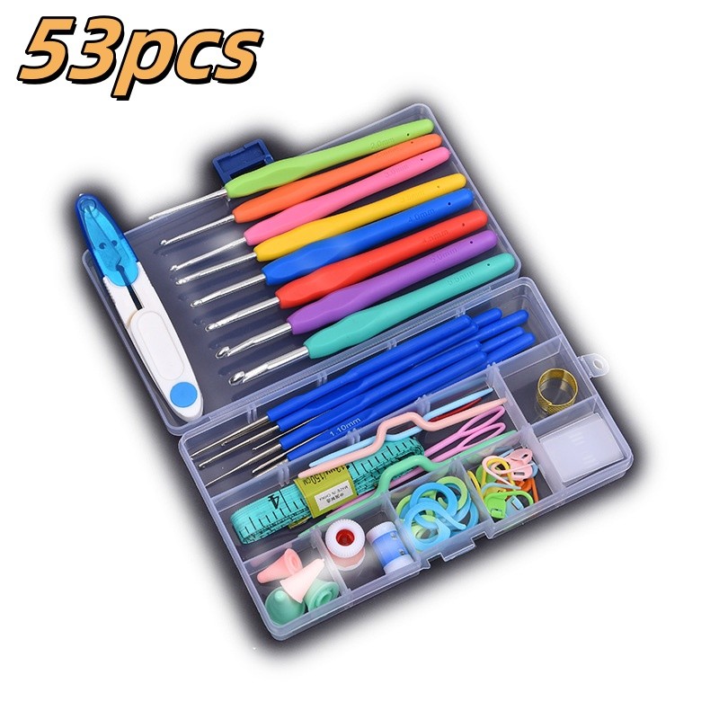 Kit Crochê Completo Para Fazer Amigurumi Agulhas Acessórios