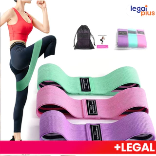 Kit 3 Faixas Elásticas de Exercício Hip Resistance Bands para Malhar em Casa