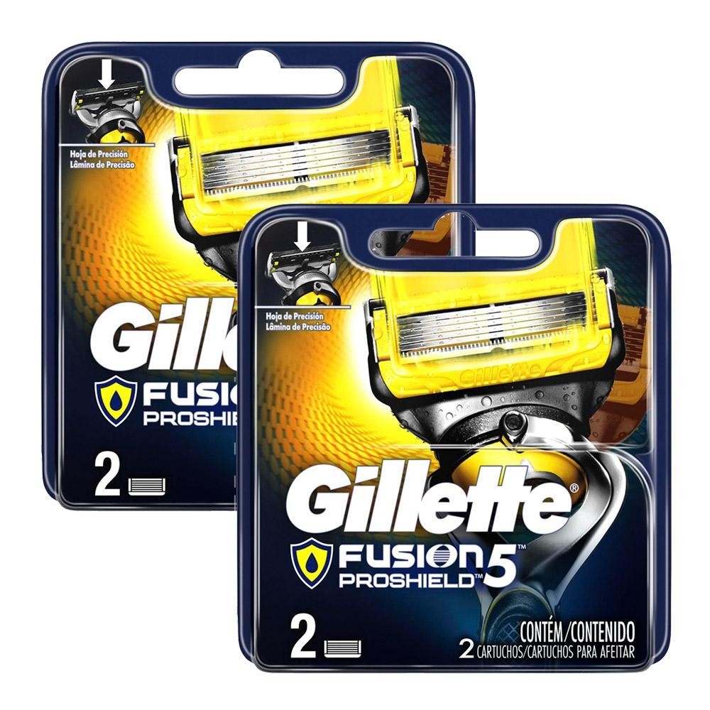Kit Cargas Gillette Fusion Proshield 4 unidades | Shopee Brasil