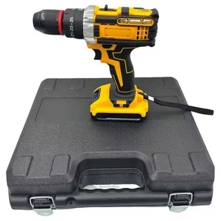 Furadeira e Parafusadeira de Impacto Sem Fio 21V Recarregáveis 2 Baterias Com Maleta e Acessórios 28pcs Completo--5631