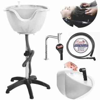 Lavatório De Cabelo Portátil Cuba Móvel Salão Beleza + Ducha em Oferta na Shopee