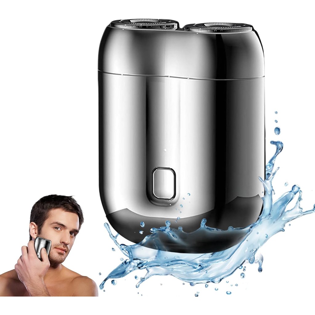 Portable Electric Mini Shaver, IPX7 Waterproof Multifunctional Mini Dry ...