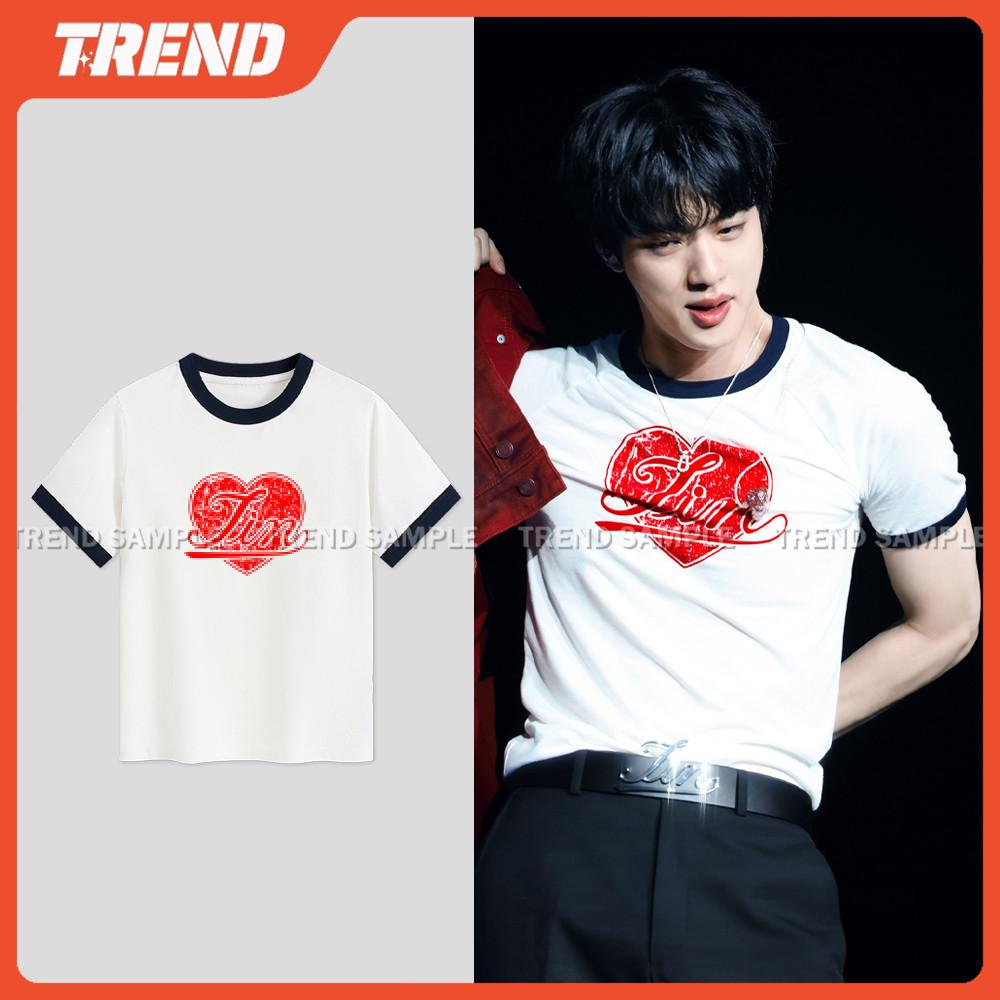 KPOP BTS JIN RUNSEOKJIN-EP TOUR 2025 Merch Camiseta De Algodão