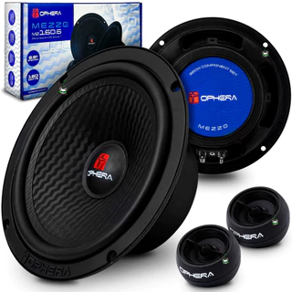 Kit Alto Falante 2 Vias 160W 6 Polegadas 4 Ohms Mezzo MZ160.6 Ophera
