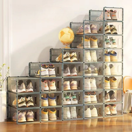 KIT caixa organizadora multiuso organizador de sapato kit organizador de sapatos casa decoração