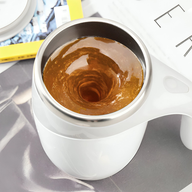 Imagem do produto Copo Caneca de Café Magnético Elétrico Agitação de Mixer Misturador Em Aço Inoxidável Magnetizado Copo Com Tampa 6