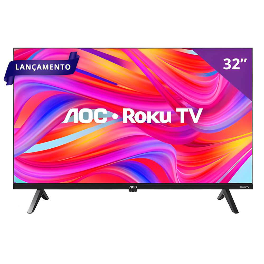 Smart Tv Dled Hd 32 Polegadas Aoc Sistema Roku Tv Wi-fi | Shopee Brasil