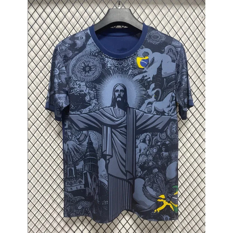 Brasil Jesus Cristo O Redentor Jers 2024 Edição Especial Amarelo Preto Real Azul