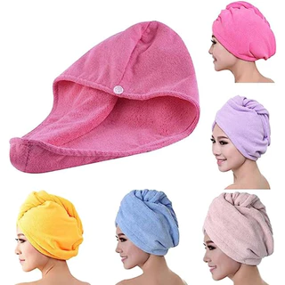 kit 2 Toalha Para Secagem de Cabelo Microfibra Seca Rápido