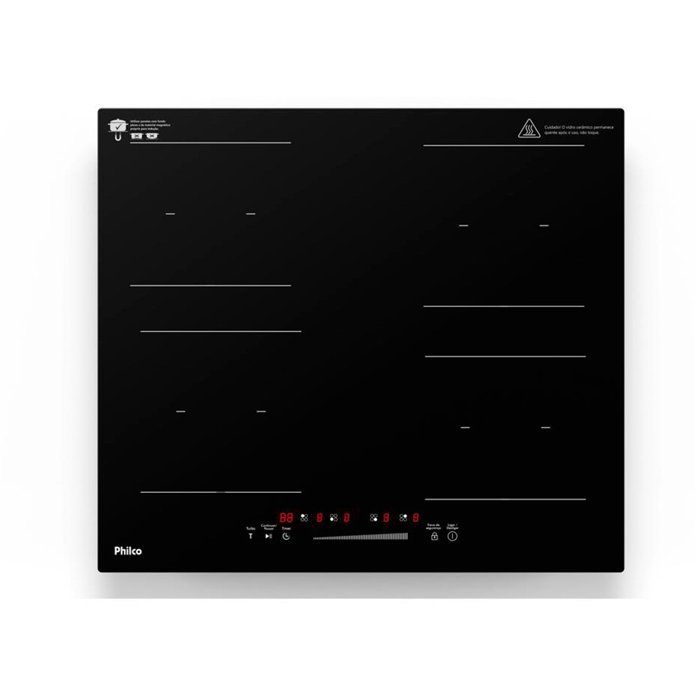 Cooktop de Indução Philco PCTQ1 Função Turbo 220V | Shopee Brasil