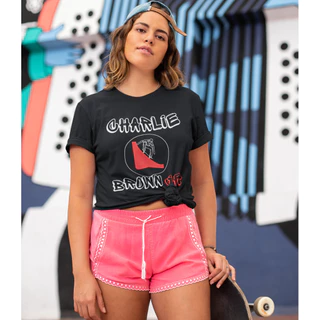 Camiseta Feminina Estampa Skate Rap Charlie Brown Jr