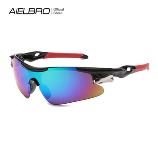 Óculos De Sol AIELBRO UV400 Para Ciclismo Eyewear Outdoor Sports MTB À Prova De Vento