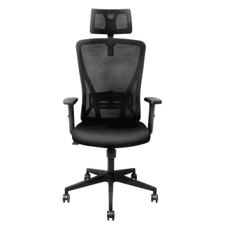 Cadeira Escritório Presidente Ergonômica Reclinável Em 3 Posições Crivelo Preto