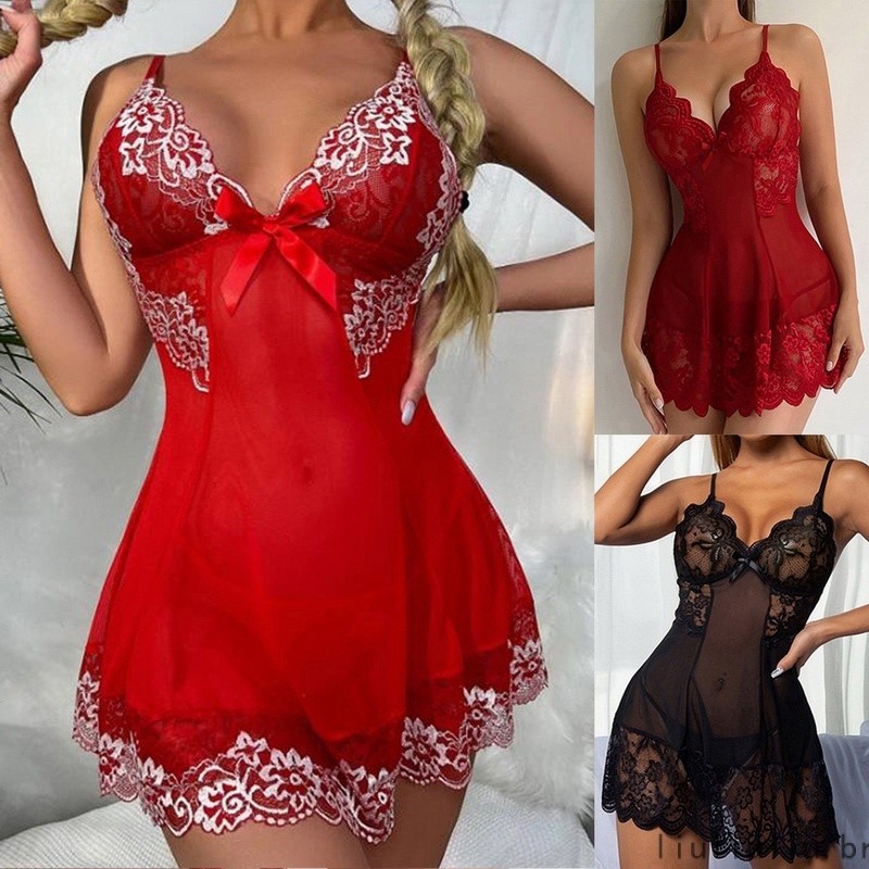 Sexy Babydoll Lingerie Vestido Erotal Pornô RPG Sex RPG Roupa  