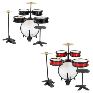 Bateria Infantil Rock Completo C/ Chimbal Profissional Mdf em Oferta na Shopee