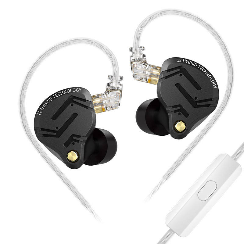 KZ ZS12 PRO X Fones De Ouvido Metálicos 1DD + 5BA Híbrido HIFI