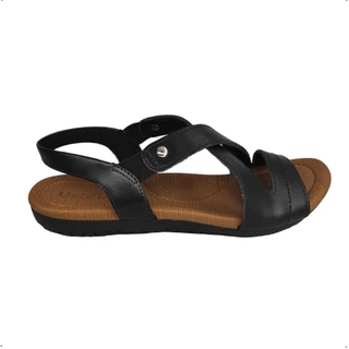 Sandalia Ortopédica Couro Usaflex Feminina Elastico R1804 em Oferta na Shopee