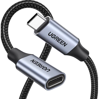 Cabo Extensor Ugreen Extensão Usb-C tipo-C Gen2 3.2 10gbps 100w 4K 60Hz Carregamento Dados Imagem e Video 50cm