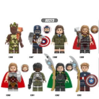 Original Soccerwe Bloco de construção feito à mão Bloco de construção de brinquedos Minifigure X1386-1393 Saco de comércio exterior Hero X0273 Minifigure Single Pack