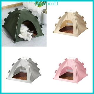 BLUE Pet Teepee Dogs Cama Para Gatos Ar Cães Acampamento Tenda Descanso Removível