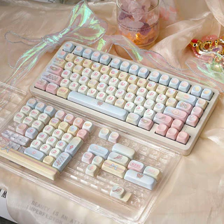 Original Magic Ulala Girl Keycap MOA Bonito Redondo Rosa Adaptação Teclado Mecânico 68 75 99