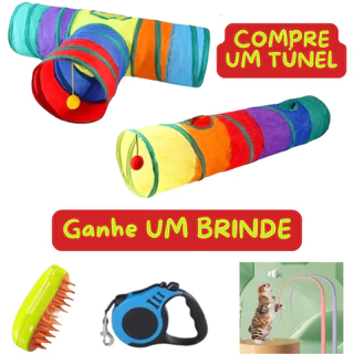 Brinquedo Tunel Labirinto Gatos + BRINDE