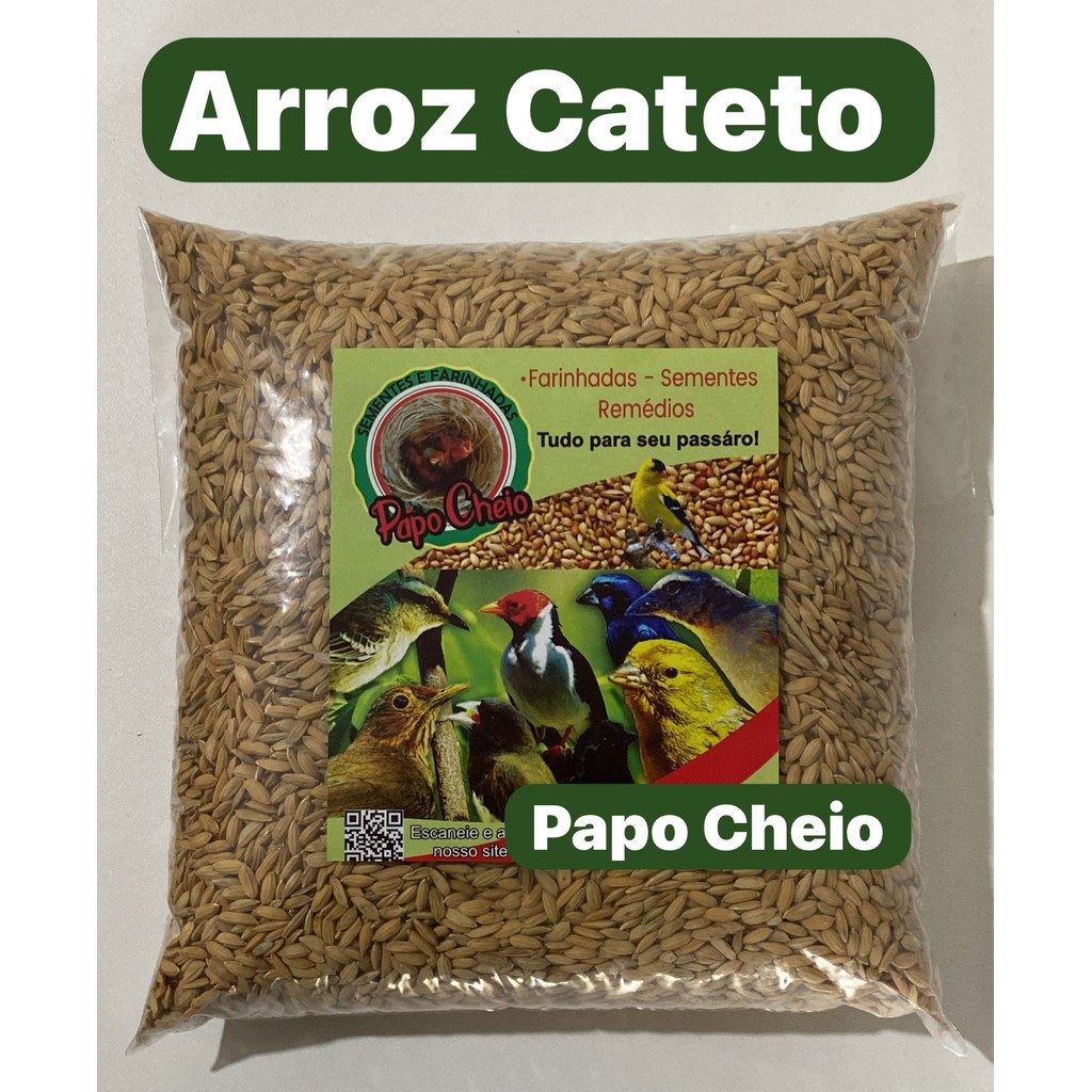 Arroz Cateto para aves e pássaros à granel 5kg | Shopee Brasil