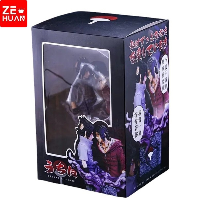 18cm naruto anime figura uchiha sasuke itachi irmão reconciliação