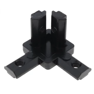 Conectores De Extrusão De Alumínio Série 2020 Conector De Suporte De Canto De Extremidade De 3 Vias Para Perfil Extrudado De Slot 6 Mm 20 T Com Parafusos De Fixação