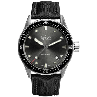 Caixa certificado BLANCPAIN cinquenta peças cerâmica aço inoxidável relógio mecânico automático masculino 5000-1110-B52A