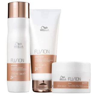 Wella Fusion Shampoo 250ml+cond 200ml-ganhe Mask