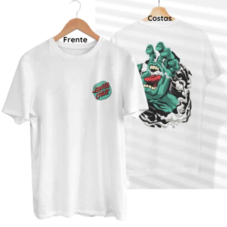 Camiseta Gola Camisa Redonda Estilo Urbano Streetwear 100% Algodão Premium do P ao G3 S. Cruz Mão Fumaça