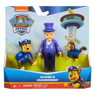3 Bonecos Chase, Humdinger e Filhote - Patrulha Canina