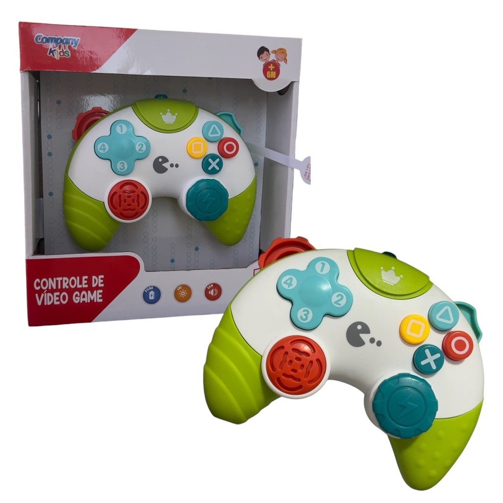 Brinquedo controle vídeo game Atividade para bebê c/ Som Luz | Shopee ...