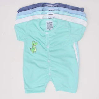 Kit 3 Banho de Sol Macaquinho Macacão de Bebê Manga Curta Menino Menina Roupas de Bebê