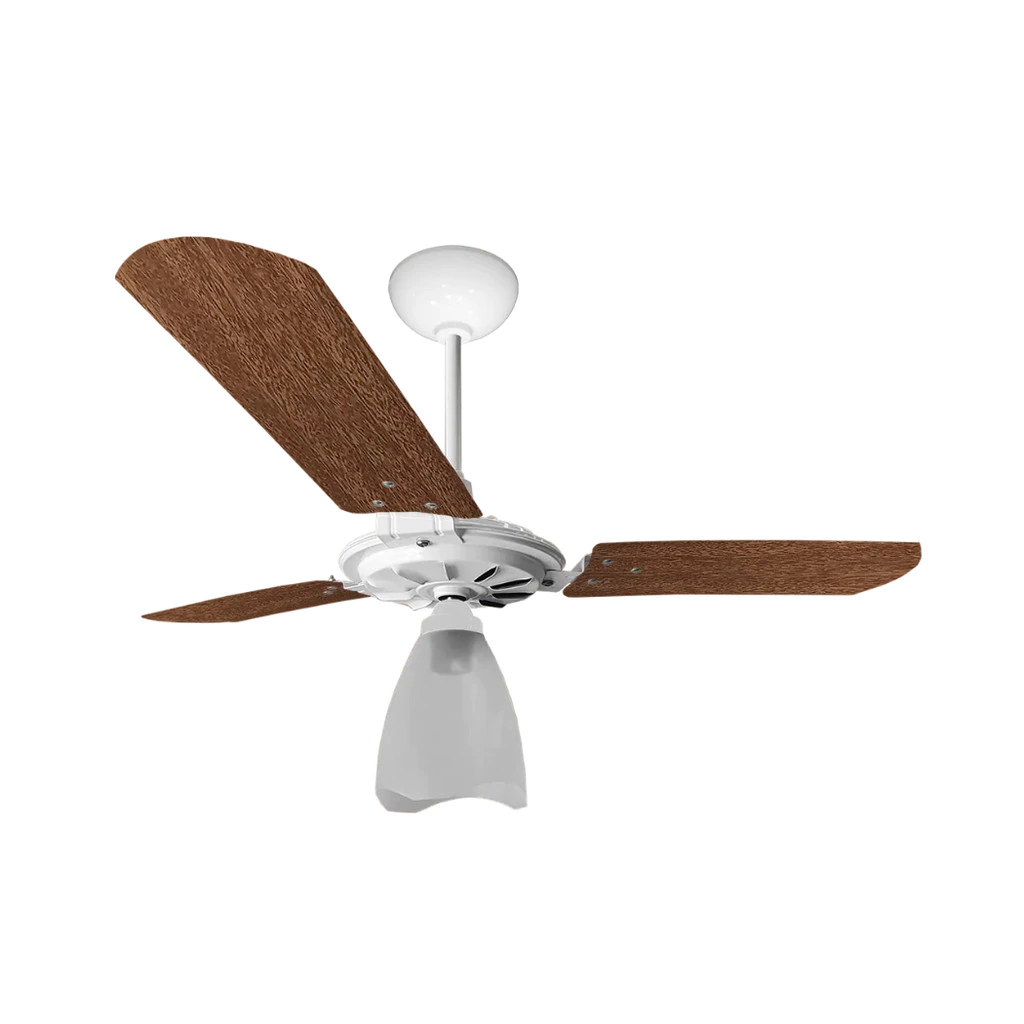 VENTILADOR DE TETO YRIS 150W 127V BRANCO E MOGNO VENTEX