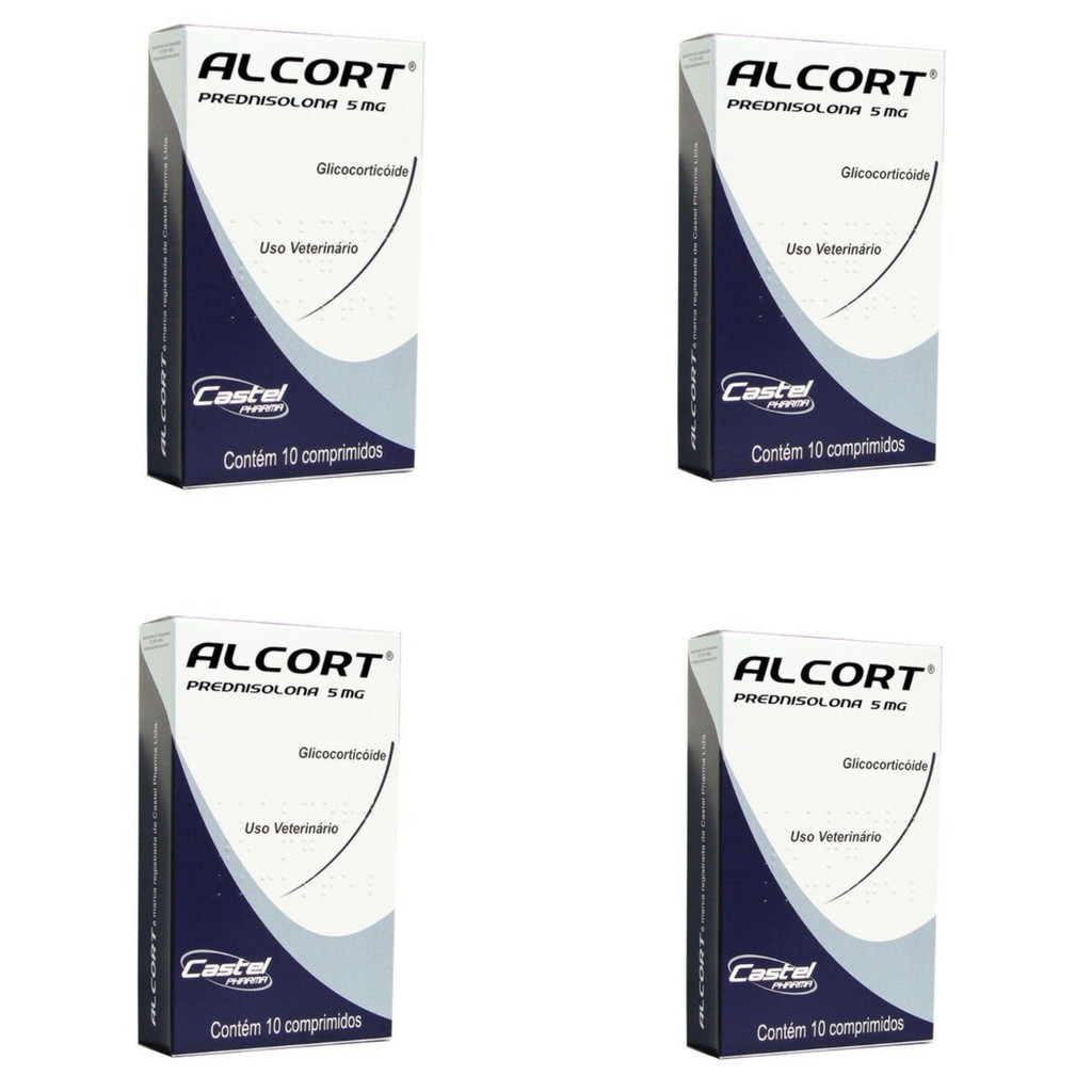 kit Alcort 5mg com 4 Anti-inflamatório Cepav | Shopee Brasil