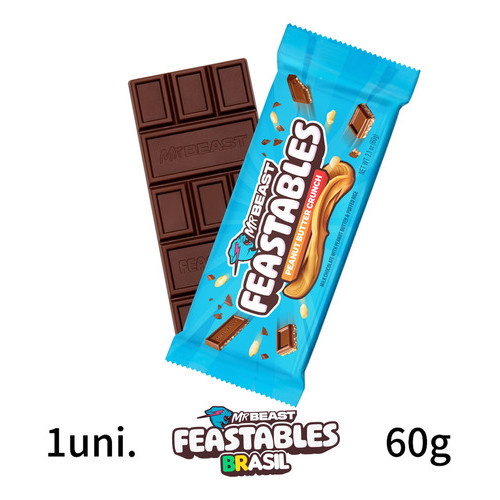 ミスタービースト feastables チョコレート Feastables 60g (sabores) - Chocolate Mr Beast | Shopee Brasil
