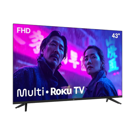 Multi Roku TV 43 Smart DLED FHD Wi-fi 3 HDMI Alexa e Google Home - TL082E