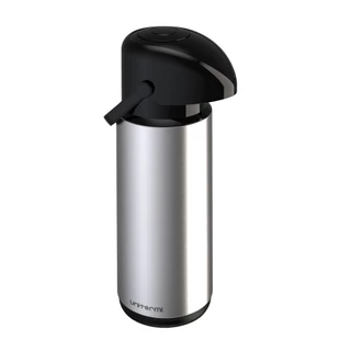 Garrafa termica inox 1.8 litros Unitermi Verona acionador pressao anti pingos cafe cha resistente