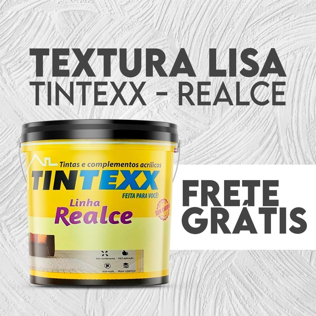 TEXTURA LISA 25Kg - Uso Interno e Externo - Antimofo Hidrorepelente Durabilidade Alta Resistência