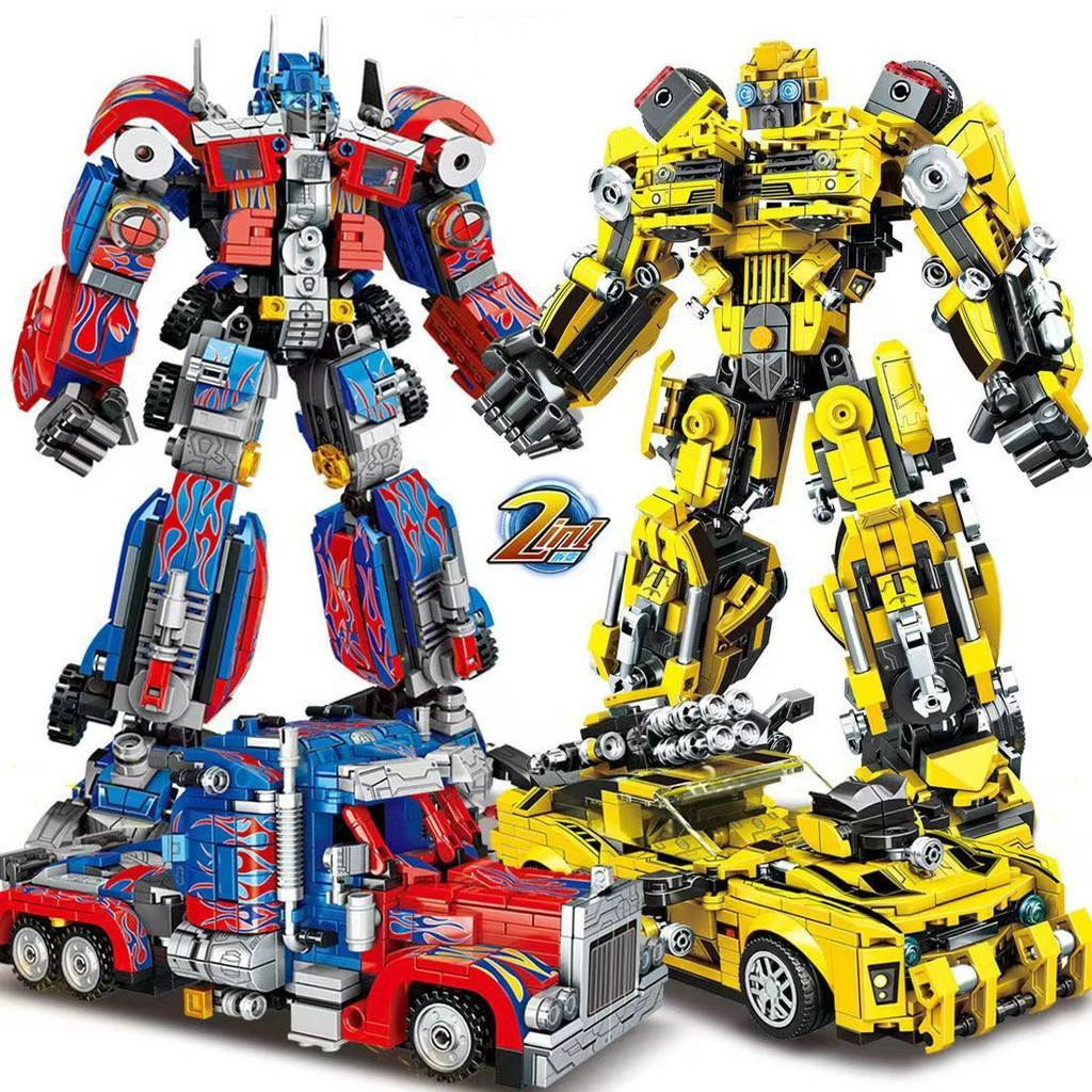Compatível Tijolos Lego Optimus Prime Bumblebee Transformers mecha Modelo De Montagem Crianças Presente De Brinquedo