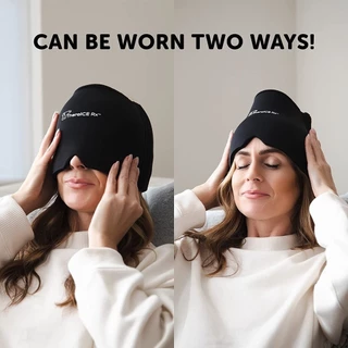 Touca de enxaqueca terapêutica Gel hood ice pack máscara de calor para os olhos touca